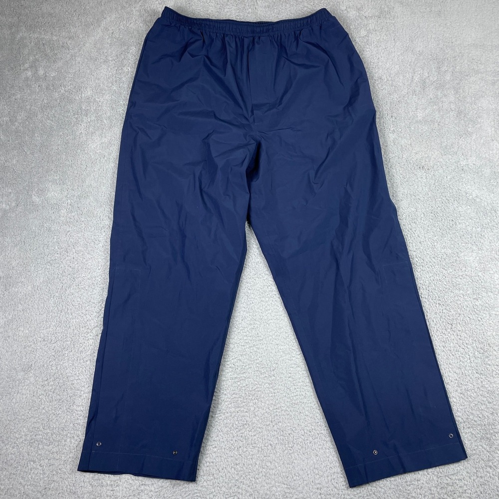 Zero Restriction Gore-Tex Rain Pants Mens Large Blue Waterproof Golf Made in USA